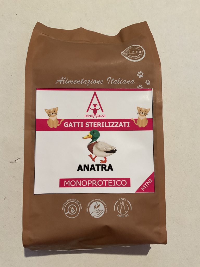 Alimento Per Gatto Sterilizzato Crocchette Mini Anatra Kg